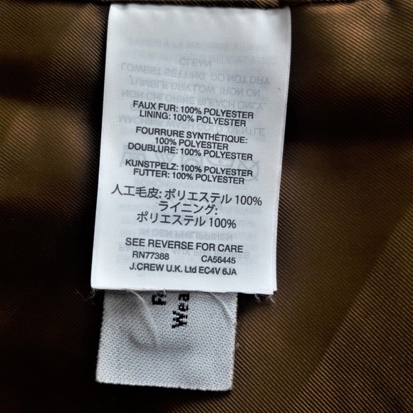 J Crew Vest Thick Plush Fleece Excursion Full Zipper Golden Hickory M 8 10 - Picture 8 of 8